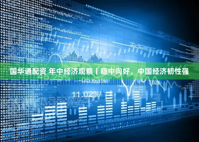 国华通配资 年中经济观察丨稳中向好，中国经济韧性强